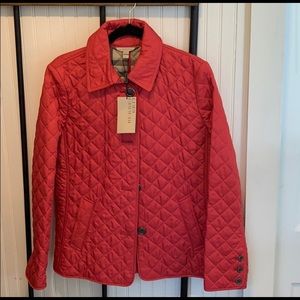 Women’s Quilted Redddish-Pink Burberry Jacket